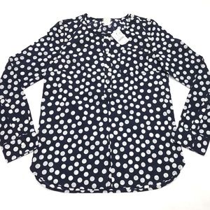 Crew Cuts J Crew Girls Polka Dot Long Sleeve 14